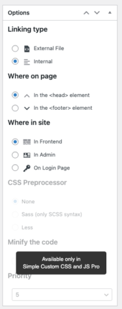 Custom CSS and JS