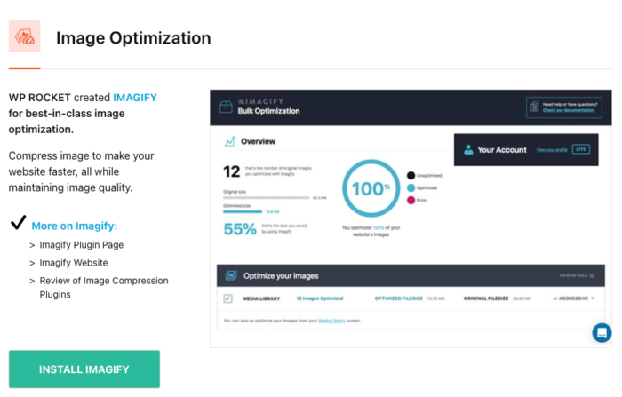 Imagify and WP Rocket