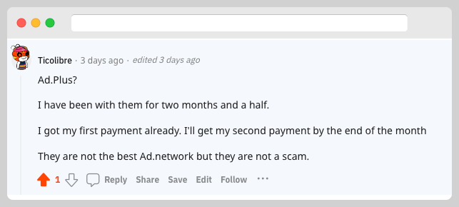 Ad.Plus is not a scam