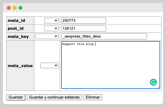 Custom Fields SEOPress